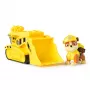 PAW Patrol, buldożer Rubble’a – ciężarówka-zabawka z kolekcjonerską figurką, zabawki przyjazne środowisku dla chłopców i dziewczynek od 3 lat