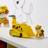 PAW Patrol, buldożer Rubble’a – ciężarówka-zabawka z kolekcjonerską figurką, zabawki przyjazne środowisku dla chłopców i dziewczynek od 3 lat