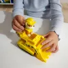 PAW Patrol, buldożer Rubble’a – ciężarówka-zabawka z kolekcjonerską figurką, zabawki przyjazne środowisku dla chłopców i dziewczynek od 3 lat