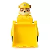 PAW Patrol, buldożer Rubble’a – ciężarówka-zabawka z kolekcjonerską figurką, zabawki przyjazne środowisku dla chłopców i dziewczynek od 3 lat