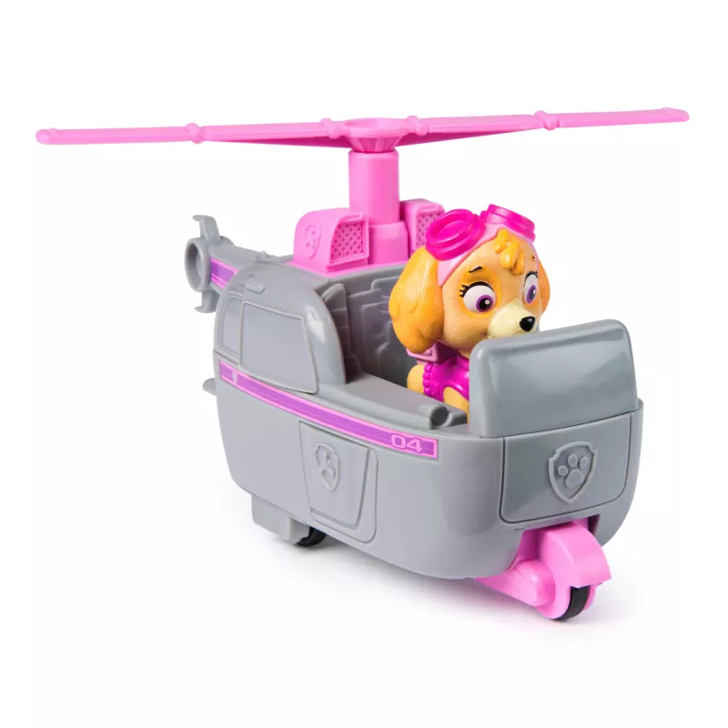 PAW Patrol , Helikopter Skye, Pojazd zabawkowy z kolekcjonerską figurką, Zabawki przyjazne środowisku dla chłopców i dziewczynek w wieku od 3 lat