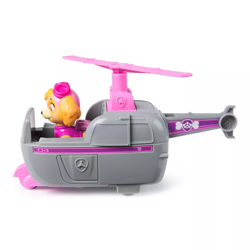 PAW Patrol , Helikopter Skye, Pojazd zabawkowy z kolekcjonerską figurką, Zabawki przyjazne środowisku dla chłopców i dziewczynek w wieku od 3 lat
