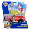 PAW Patrol , Marshall’s Firetruck, Pojazd zabawkowy z kolekcjonerską figurką, zabawki przyjazne środowisku dla chłopców i dziewczynek od 3 lat