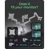 Uchwyt do monitorów ICY BOX IB-MS525-T 30 inch Szary Srebrny Zacisk/Przelotka