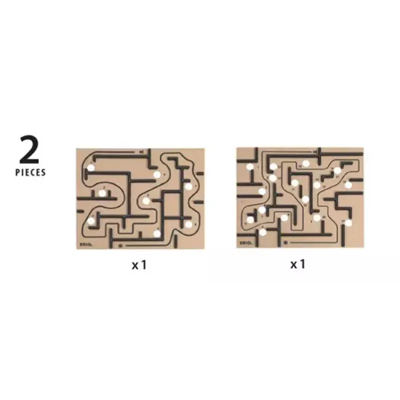Drewniana gra Labirynt Ravensburger BRIO Labyrinth Boards, czarna, 273×228×9 mm, wiek 6+