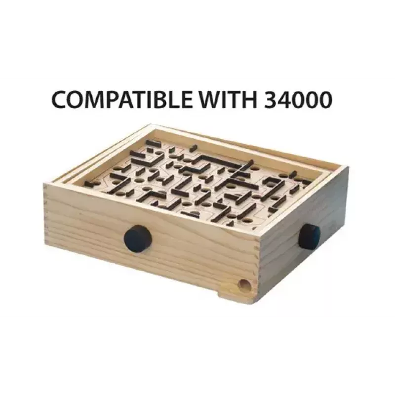 Drewniana gra Labirynt Ravensburger BRIO Labyrinth Boards, czarna, 273×228×9 mm, wiek 6+