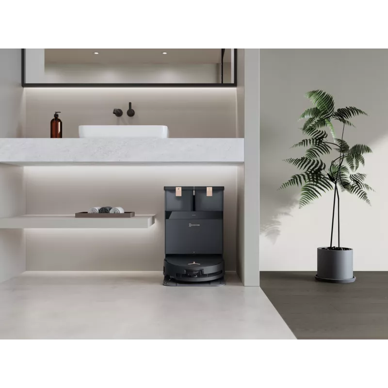 Robot odkurzający Ecovacs Deebot X8 Pro Omni, czarny, worek na kurz 0,22 l, czas pracy 145 min, Li-Ion 6400 mAh