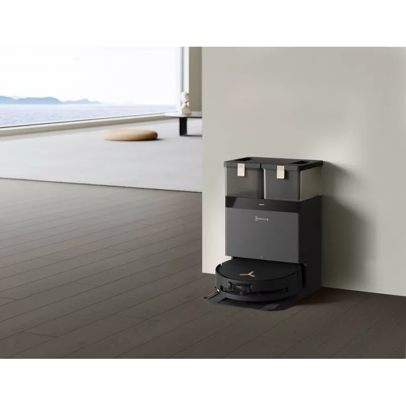 Robot odkurzający Ecovacs Deebot X8 Pro Omni, czarny, worek na kurz 0,22 l, czas pracy 145 min, Li-Ion 6400 mAh