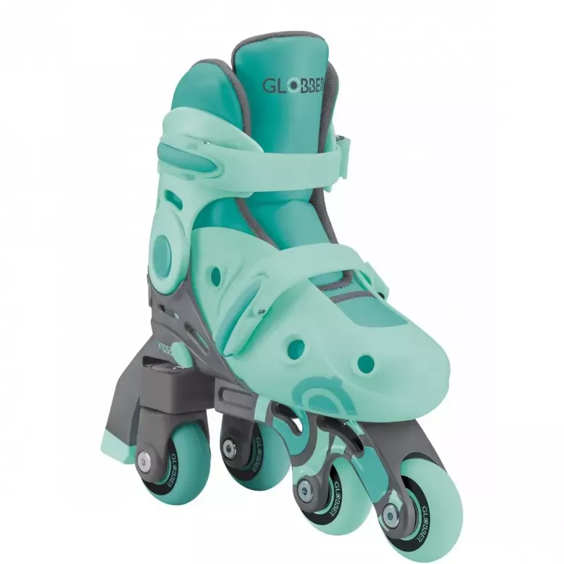Wrotki GLOBBER Learning Skates 2 w 1 rozmiar 26–29 miętowy — regulowane wrotki do nauki dla dzieci
