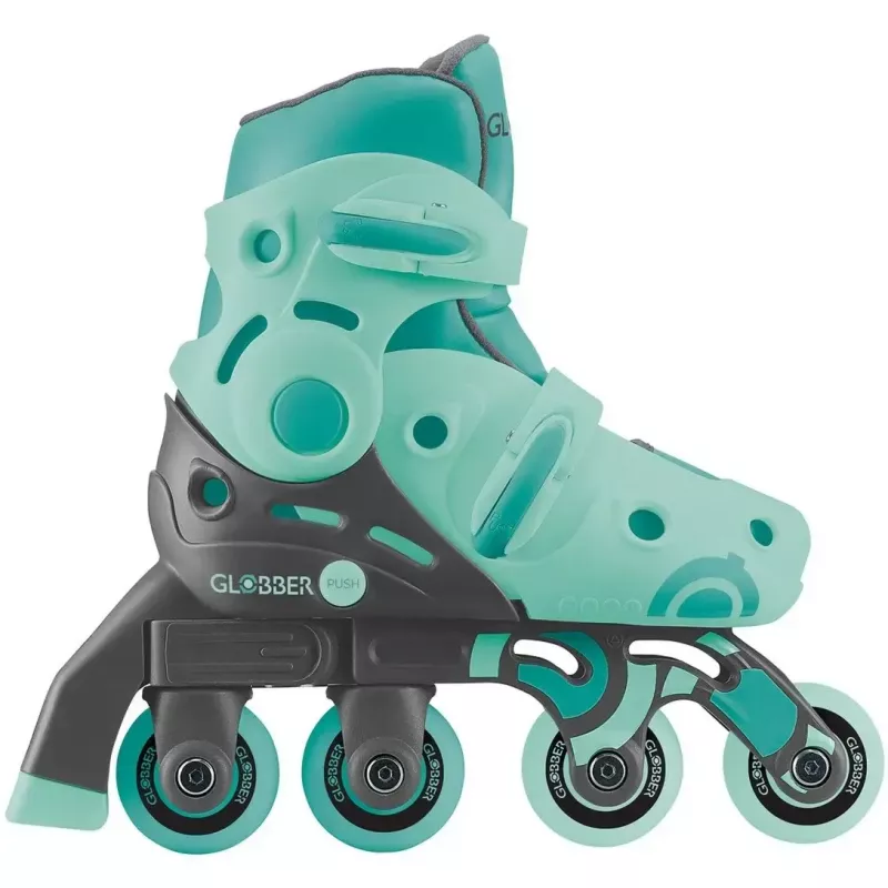 Wrotki GLOBBER Learning Skates 2 w 1 rozmiar 26–29 miętowy — regulowane wrotki do nauki dla dzieci