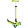 Hulajnoga nożna GLOBBER Go-Up Active Lights — regulowana wysokość, światła LED, limonkowy