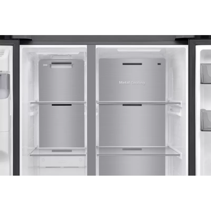 Samsung RS70F64KDF lodówka side-by-side Wolnostojąca 640 L Czarny