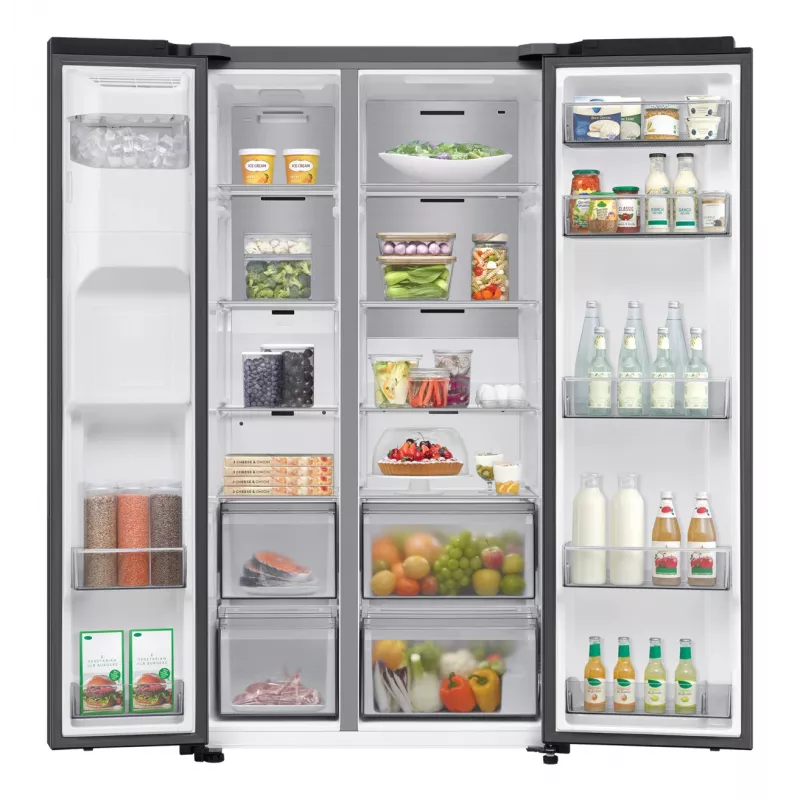 Samsung Series 7 RS70F66KCF lodówka side-by-side Wolnostojąca 634 L Czarna