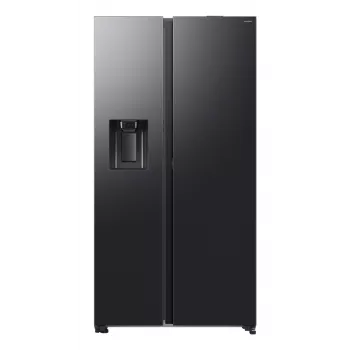 Lodówka side-by-side Samsung RS80F64KEF wolnostojąca 640 l czarna