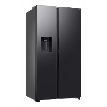 Lodówka side-by-side Samsung RS80F64KEF wolnostojąca 640 l czarna