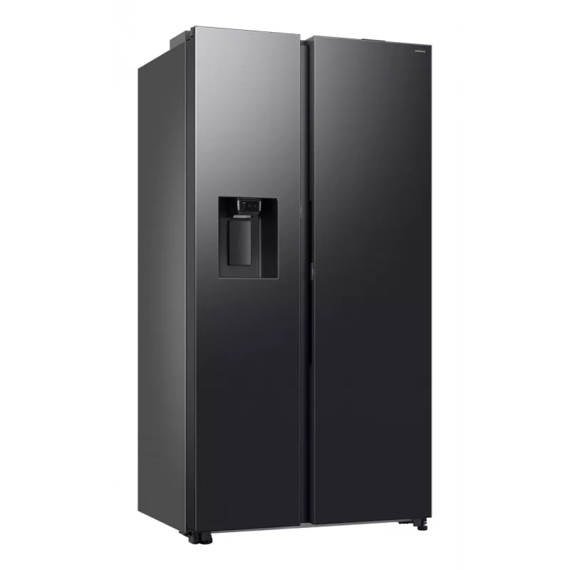 Lodówka side-by-side Samsung RS80F64KEF wolnostojąca 640 l czarna