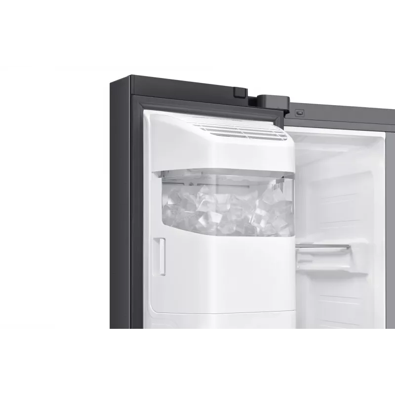 Lodówka side-by-side Samsung RS80F64KEF wolnostojąca 640 l czarna