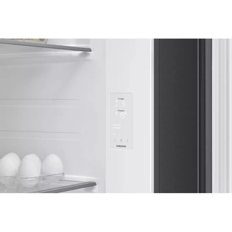 Lodówka side-by-side Samsung RS80F64KEF wolnostojąca 640 l czarna