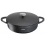 Patelnia Tefal Trattoria E2187274 Okrągła Czarna Aluminiowa 28 cm