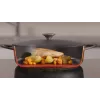Patelnia Tefal Trattoria E2187274 Okrągła Czarna Aluminiowa 28 cm