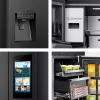 Lodówka wielodrzwiowa Hisense RQ760N4IFE – wolnostojąca, pojemność całkowita 577 L, czarna