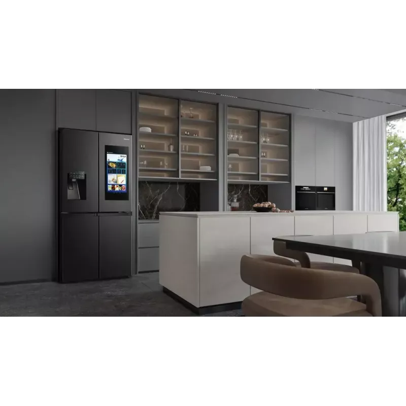 Lodówka wielodrzwiowa Hisense RQ760N4IFE – wolnostojąca, pojemność całkowita 577 L, czarna