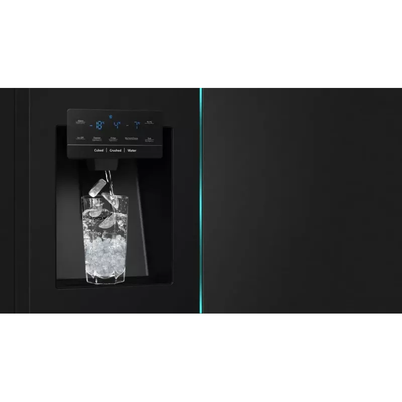 Lodówka wielodrzwiowa Hisense RQ760N4IFE – wolnostojąca, pojemność całkowita 577 L, czarna