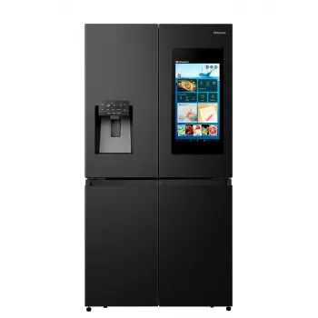 Lodówka wielodrzwiowa Hisense RQ760N4IFE – wolnostojąca, pojemność całkowita 577 L, czarna