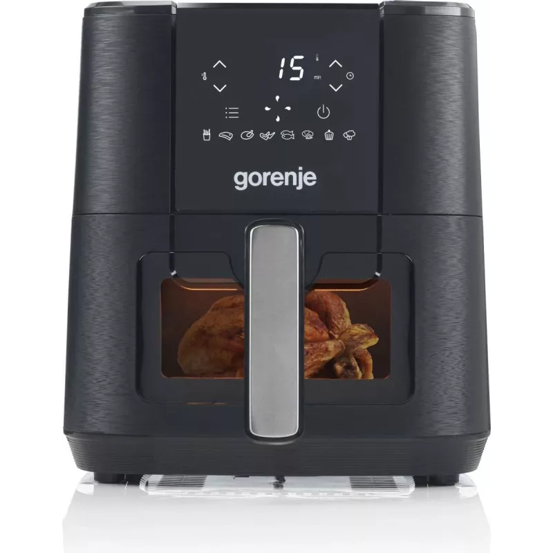 Gorenje AF1350DWB Pojedyncza 5,4 l Wolnostojąca 1350 W Frytkownica beztłuszczowa Czarny