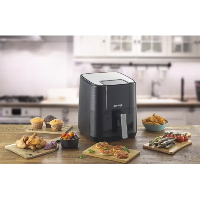 Gorenje AF1350DWB Pojedyncza 5,4 l Wolnostojąca 1350 W Frytkownica beztłuszczowa Czarny