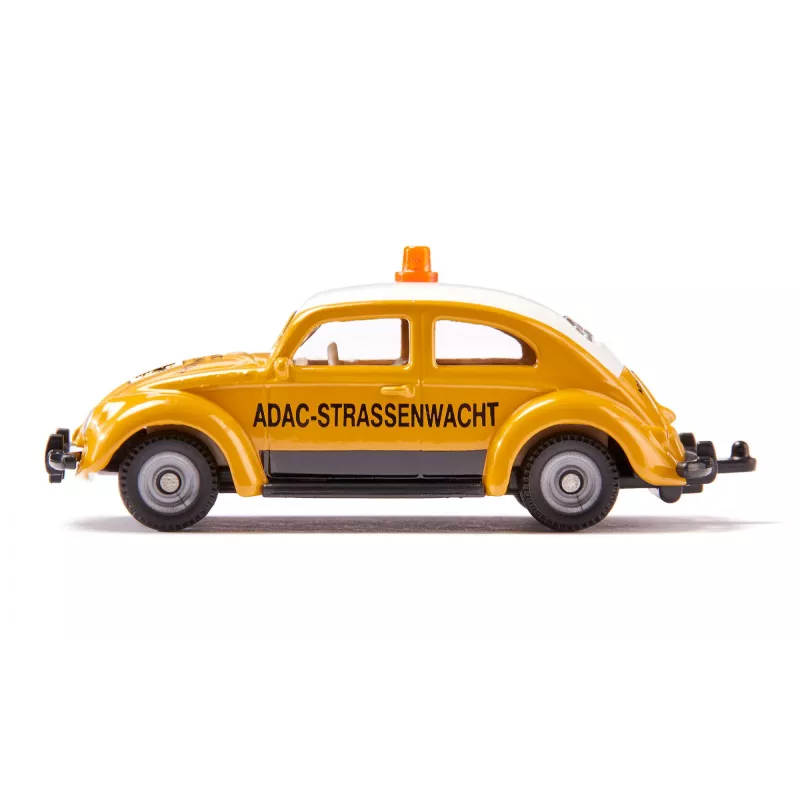 Model klasycznego samochodu Usorteret VW Beetle ADAC, wstępnie zmontowany, 78×38×29 mm
