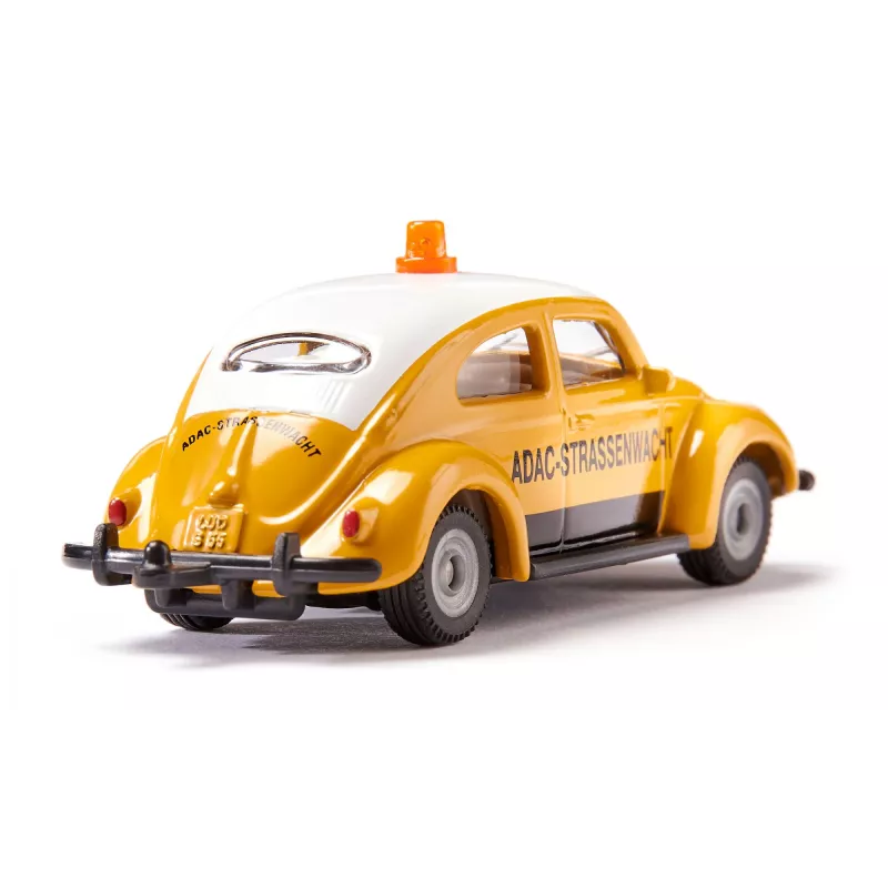 Model klasycznego samochodu Usorteret VW Beetle ADAC, wstępnie zmontowany, 78×38×29 mm