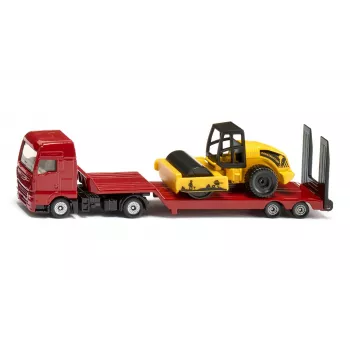 Siku MAN truck with road roller, model ciężarówki/przyczepy, 1:87, MAN, chłopiec/dziewczynka, metal, plastik, czerwony, żółty