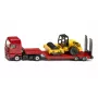 Siku MAN truck with road roller, model ciężarówki/przyczepy, 1:87, MAN, chłopiec/dziewczynka, metal, plastik, czerwony, żółty