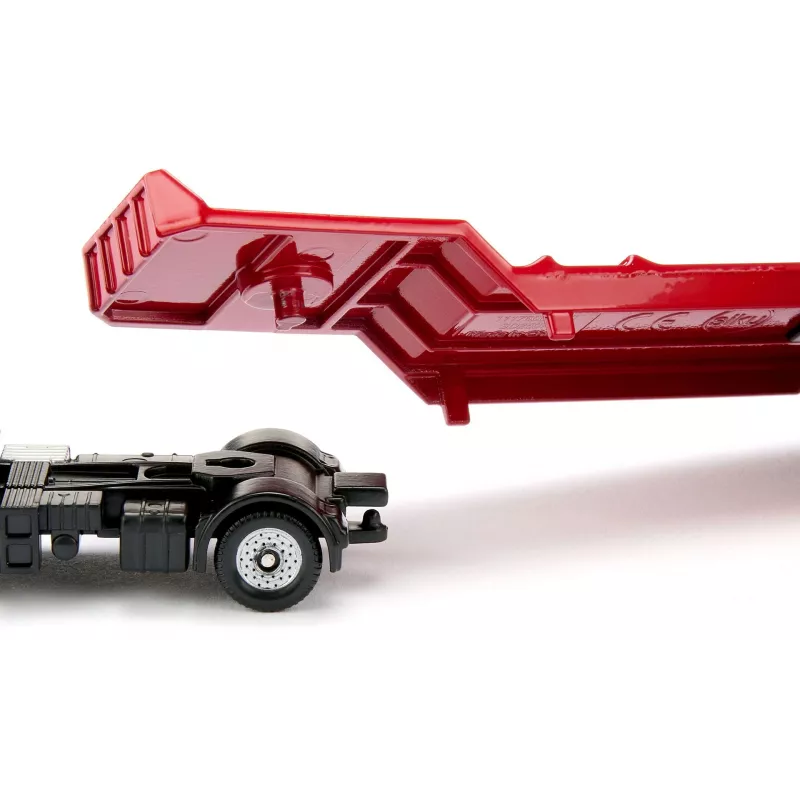 Siku MAN truck with road roller, model ciężarówki/przyczepy, 1:87, MAN, chłopiec/dziewczynka, metal, plastik, czerwony, żółty