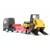Siku MAN truck with road roller, model ciężarówki/przyczepy, 1:87, MAN, chłopiec/dziewczynka, metal, plastik, czerwony, żółty
