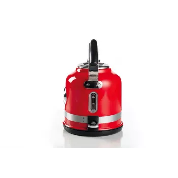 Ariete 2854 Moderna Czajnik Elektryczny, 2000 W, Pojemność 1,7 L, Bezprzewodowy 360°, Automatyczne Wyłączanie, Wyjmowany Filtr, Widoczny Poziom Wody, Termometr, czerwony