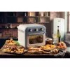 Ariete 4632 Frytkownica powietrzna i piekarnik Vintage, 1400W, 2w1, Pojemność 16L, Akcesoria w zestawie, Timer 60 minut, Podwójna szyba, niebieski
