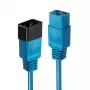 Lindy 1m przedłużacz IEC C19 do C20, niebieski, 1 m, wtyk C19, gniazdo C20, 250 V, 16 A