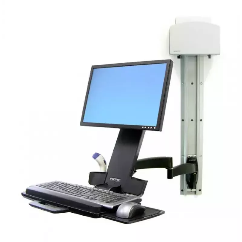 Ergotron 200 Series Combo Arm 61 cm (24 cale) Ściana Czarny