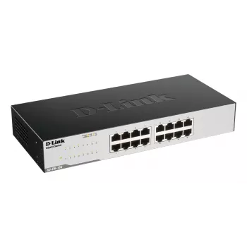 D-Link GO-SW-16G Niezarządzalny przełącznik L2 Gigabit Ethernet (10/100/1000) 1U Czarny