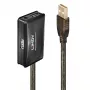 Lindy 10m USB 2.0 Active Extension Hub, USB 2.0, USB 2.0, 480 Mbit/s, Szary, 28/24, 10 m