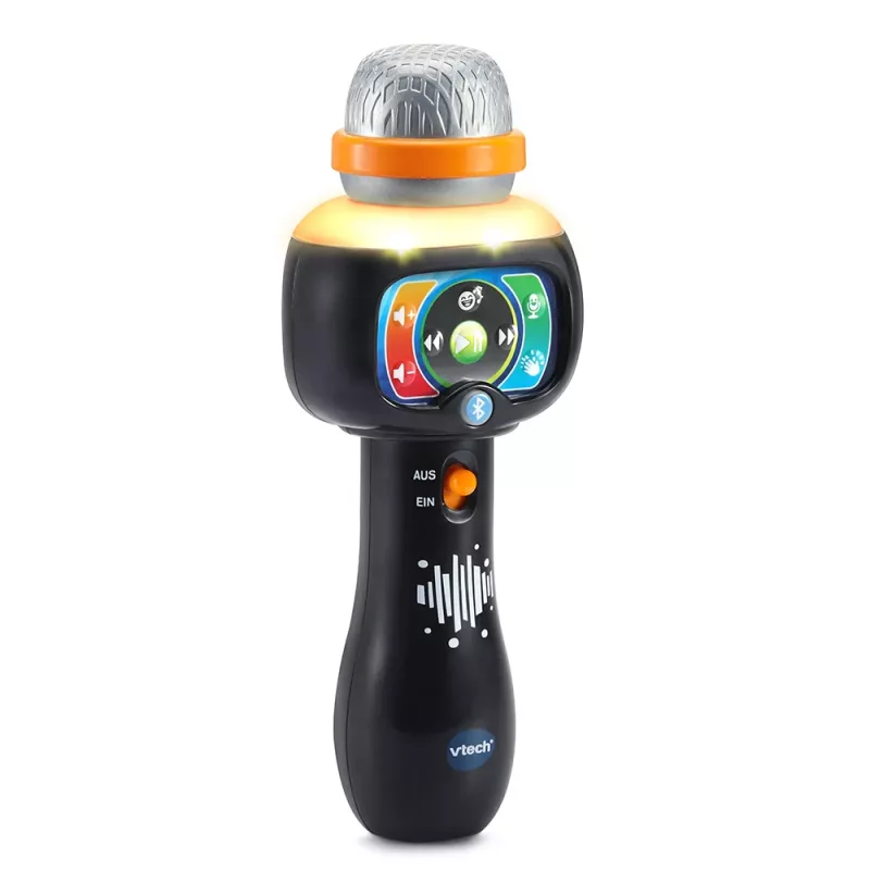 VTech Baby Magiczny Mikrofon Śpiewającej Zabawy, Mikrofon zabawkowy, 2 lata, AAA, 200 g, Czarny
