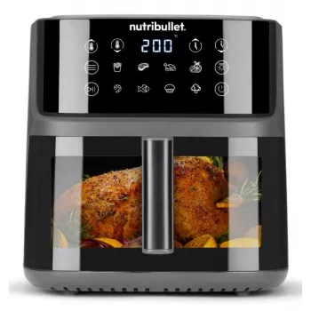 NutriBullet CrispLite Vision Pojedyncza 8 L Wolnostojąca 2000 W Frytkownica beztłuszczowa Czarny