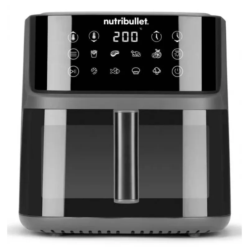 NutriBullet CrispLite Vision Pojedyncza 8 L Wolnostojąca 2000 W Frytkownica beztłuszczowa Czarny