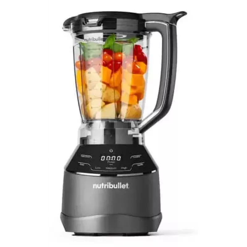 Robot kuchenny NUTRIBULLET NBF580B — 1500 W, misa 1,8 L, czarny, ostrza ze stali nierdzewnej