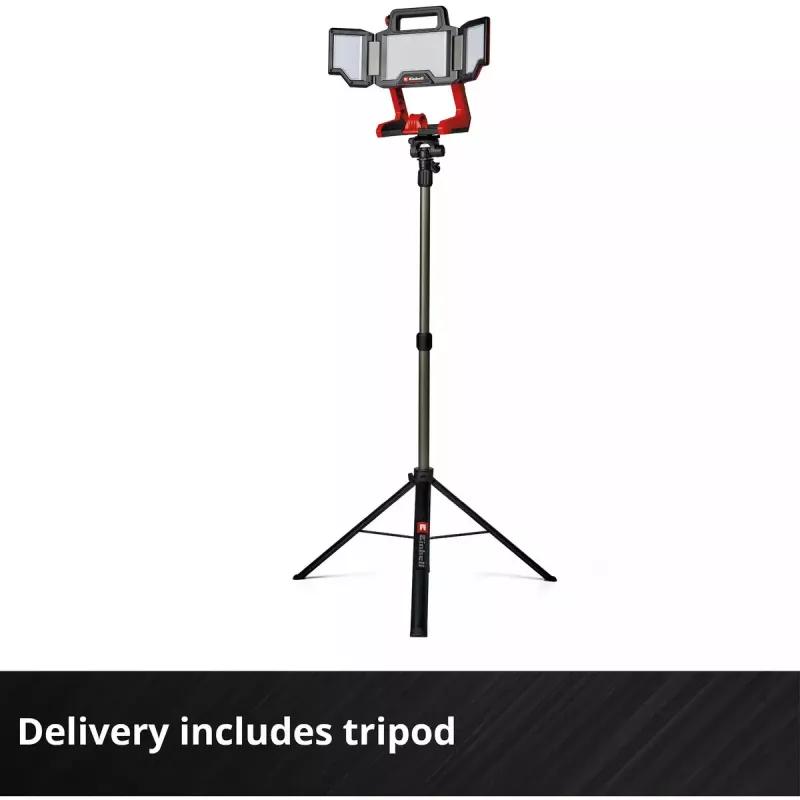 Lampa bezprzewodowa EINHELL TP-CL 18/3000 Li Set Solo — ładowalna lampa robocza, czerwona, sprzedawana bez akumulatora i ładowarki
