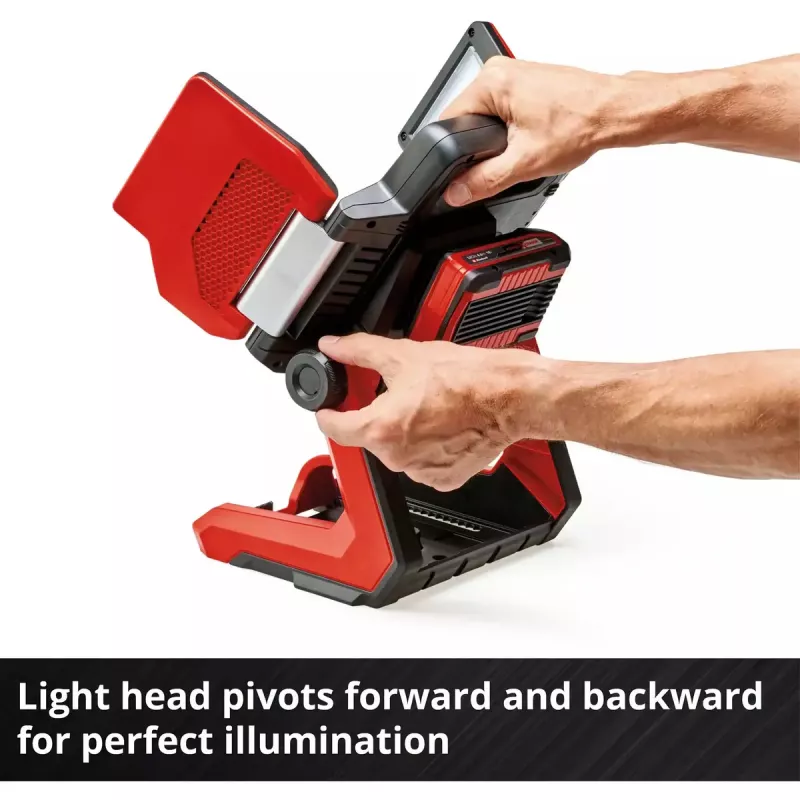 Lampa bezprzewodowa EINHELL TP-CL 18/3000 Li Set Solo — ładowalna lampa robocza, czerwona, sprzedawana bez akumulatora i ładowarki
