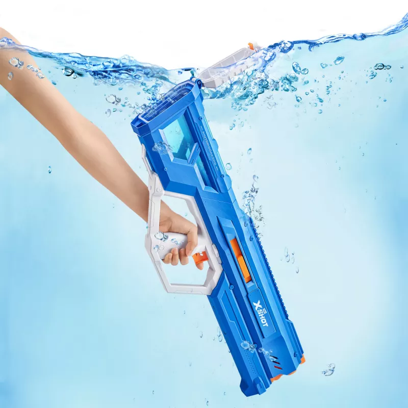 Zuru water blaster Mega Pulse Motor Soaker XSHOT — zasilany bateriami zmotoryzowany blaster wodny (model 118159)