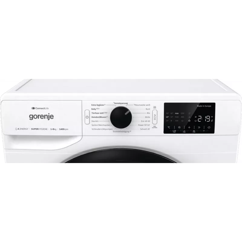 Pralka Gorenje WPNEI84A1TS ładowana od frontu 8 kg 1400 obr./min biała